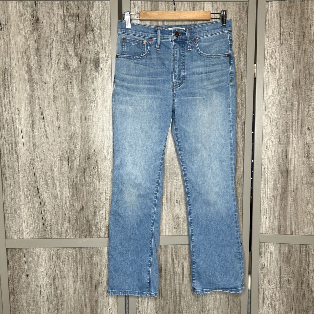Madewell Cali Demi Boot Jeans Size 27 Bootcut Blue Color